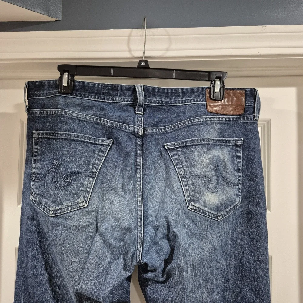 AG Adriano Goldschmeid Jeans Mens 38x29 The Protege Straight Leg Stretch *Hemmed